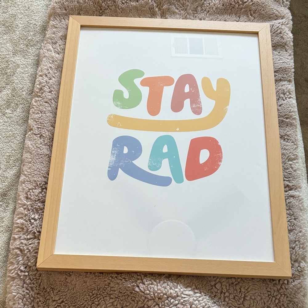 Urban Outfitters Stay Rad Wall Art - Multicolor